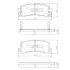 Комплект тормозных колодок, дисковый тормоз NIPPARTS J3612013 (фото 1)