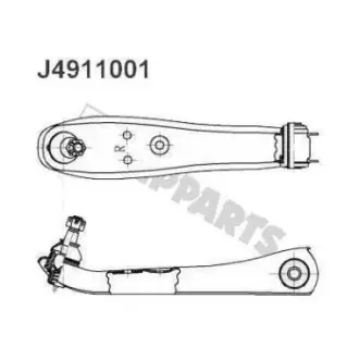 Рычаг независимой подвески колеса, подвеска колеса NIPPARTS J4911001