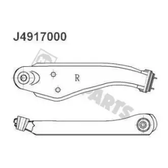 Рычаг независимой подвески колеса, подвеска колеса NIPPARTS J4917000