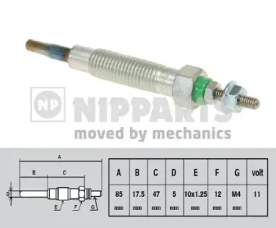 Glow plug. Свеча накаливания NIPPARTS J5715012