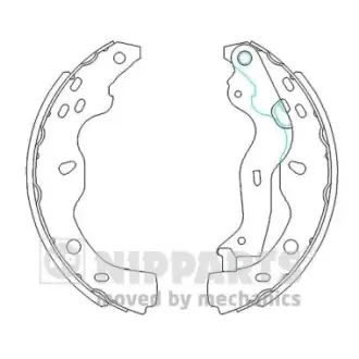 Комплект тормозных колодок NIPPARTS N3508029