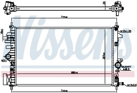 Радiатор NISSENS 606047