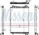 Радіатор двигуна (з рамою, низька) EURO 6 SCANIA G II, L, P II, R II, S DC07.108-OC13.104 09.16- NISSENS 606321 (фото 1)