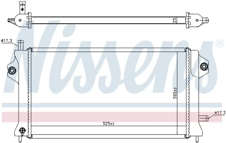 Радіатор охолоджування NISSENS 606529