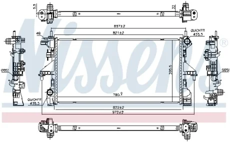 Автозапчасть NISSENS 606538