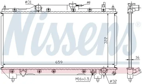 Радіатор охолодження First Fit NISSENS 64783A