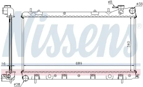 Радіатор охолодження NISSENS 67704A