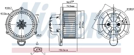 Вентилятор салона NISSENS 87510