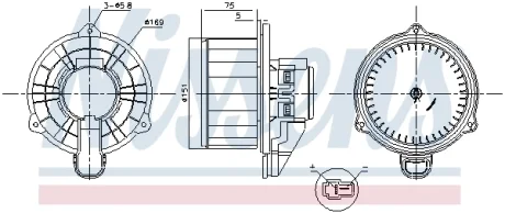 Вентилятор салона NISSENS 87569