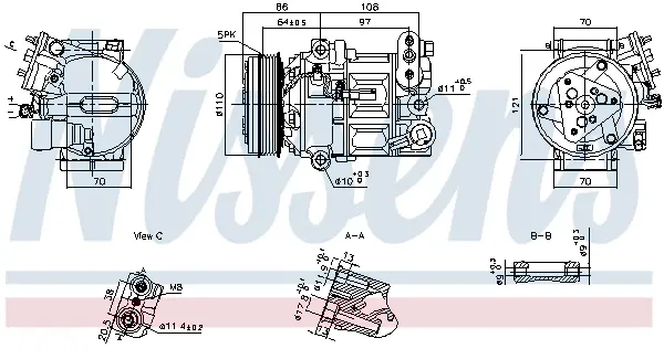 Компресор кондиціонера First Fit NISSENS 890591 (фото 1)