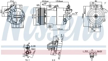 Компресор кондиціонера First Fit NISSENS 891012