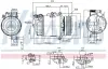 BMW Компресор кондиціонера 3 (E46), X3 (E83) NISSENS 89483 (фото 7)