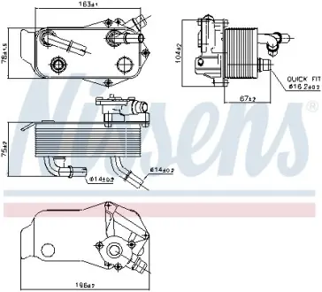 Радіатор оливний NISSENS 90736