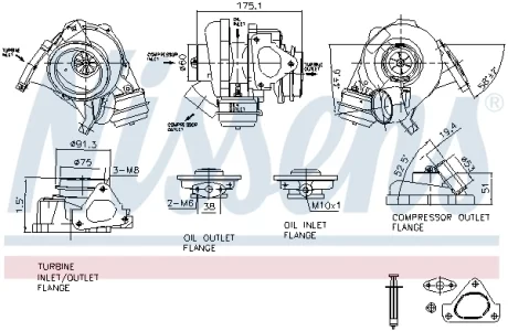 Турбокомпресор First Fit NISSENS 93105