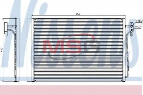 Радіатор кондиціонера First Fit NISSENS 940045