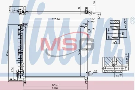 Радіатор кондиціонера First Fit NISSENS 940372
