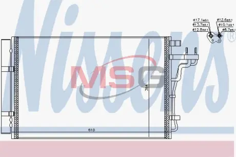 Конденсер кондиціонера NISSENS 940607