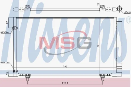 Радіатор кондиціонера NISSENS 940671