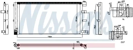 Радіатор кондиціонера First Fit NISSENS 940829