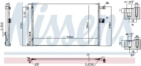 Радіатор кондиціонера NISSENS 941356