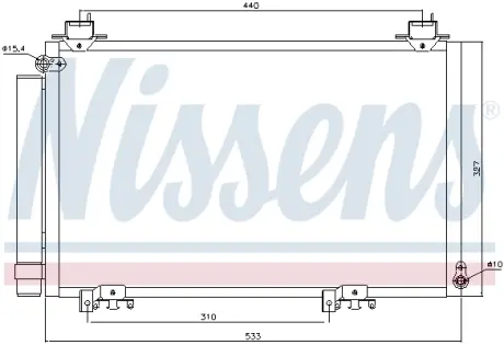 Радиатор печки Toyota YARIS NISSENS 94516