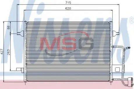 Радиатор кондиционера в сборе NISSENS 94922