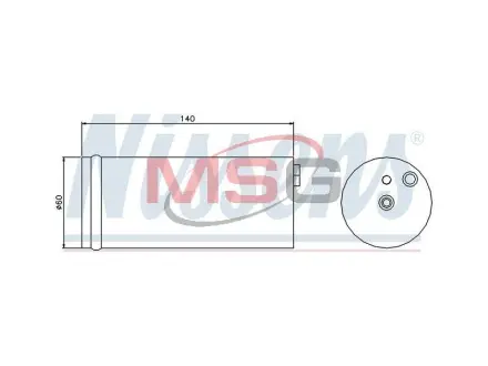 Осушувач кондиціонера NISSENS 95405