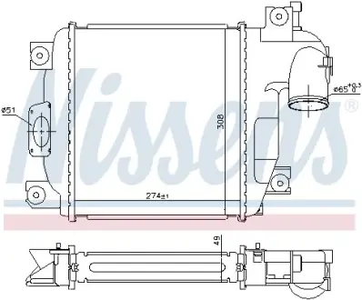 Радіатор наддуву NISSENS 961424