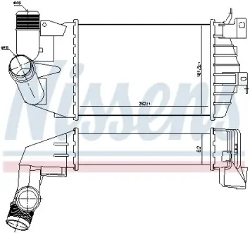 Интеркулер OPEL ASTRA H (04-) 1.7 CDTi (пр-во Nissens) NISSENS 96587