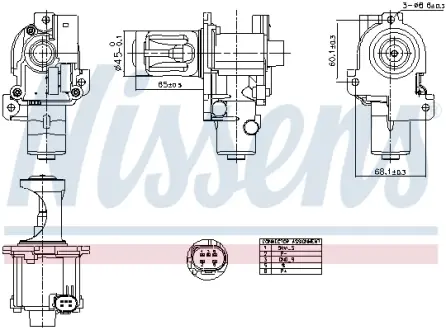 Клапан EGR First Fit NISSENS 98216