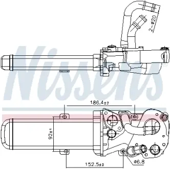 Радіатор віпрацьованних газів VW JETTA (2005) 2.0 TDI (вир-во Nissens) NISSENS 989412
