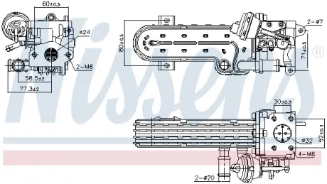 Радіатор віпрацьованних газів VAG (вир-во Nissens) NISSENS 989413