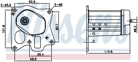 Радiатор рециркуляцiї ВГ NISSENS 989455