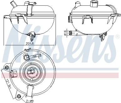 Бачок розширювальний з кришкою VW Golf 2012 (вир-во Nissens) NISSENS 996130