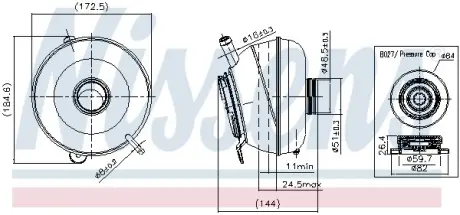 Розширювальний бак NISSENS 996251