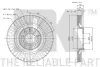 Диск гальмівний передній Audi A4 B5, A4 B6, A4 B7, A4 B8, A6 C5, ALLROAD C5 SEAT EXEO, EXEO ST 1.8-4.2 04.95-12.15 NK 2047107 (фото 3)