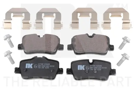 Комплект гальмівних колодок задн BMW 3 (G20, G80, G28), 3 (G21, G81), 4 (G22, G82), 4 (G23, G83) 1.6-3.0DH 11.18- NK 221589