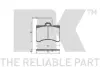 Комплект тормозных колодок, дисковый тормоз NK 221905 (фото 1)