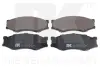 Комплект тормозных колодок, дисковый тормоз NK 222212 (фото 1)
