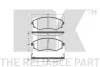 комплект тормозных колодок, дисковый тормоз NK 222252 - фото 1