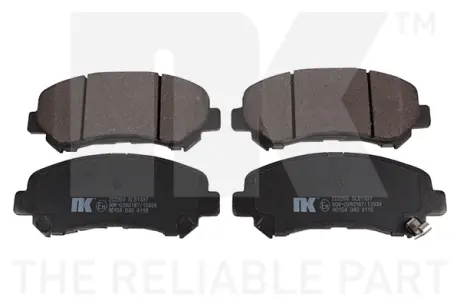 К-кт перед. гальм. колодок Nissan Qashqai/X-Trail 1.6-2.5 02.07 NK 222269