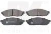 Комплект тормозных колодок, дисковый тормоз NK 222603 (фото 1)