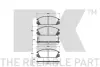 Комплект тормозных колодок, дисковый тормоз NK 222607 (фото 1)