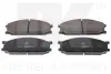 Комплект тормозных колодок, дисковый тормоз NK 223002 (фото 1)