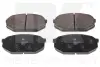 Комплект тормозных колодок, дисковый тормоз NK 223012 (фото 1)