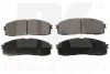 Комплект тормозных колодок, дисковый тормоз NK 224521 (фото 1)