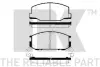 Комплект тормозных колодок, дисковый тормоз NK 224524 (фото 1)
