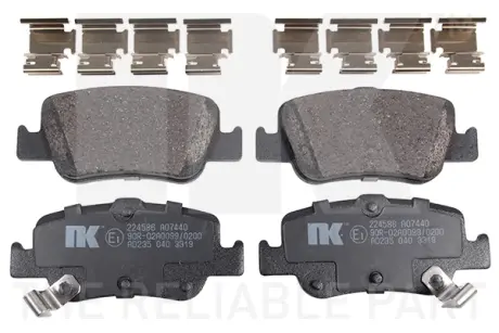 Гальмівні колодки дискові зад. Toyota Auris 1,4-2.2 D 06- NK 224586