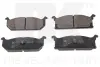 Комплект тормозных колодок, дисковый тормоз NK 225202 (фото 1)