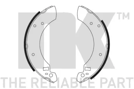 Комплект тормозных колодок NK 2725299